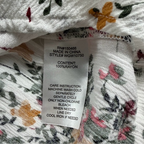 Market & Spruce Floral Boho Blouse Medium | Stitch Fix Cottagecore Hi-Low Top - Picture 4 of 8